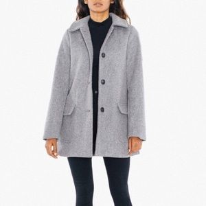 Audrey Gray Wool Coat | American Apparel